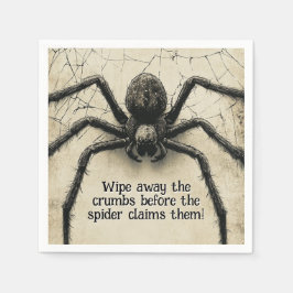 Individuell anpassbare Spine-Kribbelspinne HALLOWE Serviette