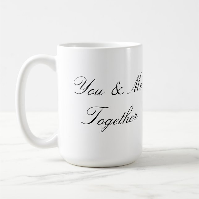 Individuell anpassbare Tasse Design Typografie Val (Links)