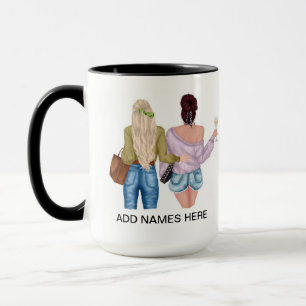 Individuell anpassbare Tasse für die besten Freund
