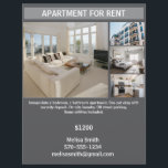 Individuell anpassbare Wohnung zu vermieten Flyer<br><div class="desc">Erstellen Sie Ihren eigenen personalisierten Flyer für die Vermietung von Ferienwohnungen mit dieser anpassbaren Vorlage. Hervorzuheben sind die Anzahl der Zimmer, die Bäder, die Annehmlichkeiten und der Preis. Fügen Sie Ihre Kontaktinformationen und einzigartigen Verkaufsstellen hinzu, wie z.B. Tierfreundlichkeit, inklusive Versorgungsleistungen oder Parkmöglichkeiten. Ideal für Vermieter, Immobilienmanager oder alle, die eine...</div>