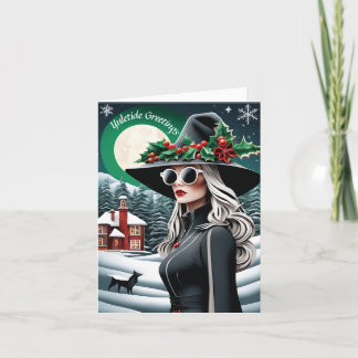 Individuell anpassbare Yuletide Weihnachtskarte Feiertagskarte