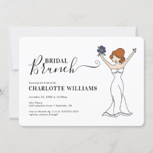 Individuell anpassbarer Avatar Bridal Brunch   Hai Einladung
