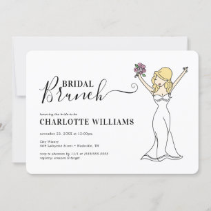 Individuell anpassbarer Avatar Bridal Brunch   Lan Einladung