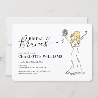 Individuell anpassbarer Avatar Bridal Brunch | Lan Einladung