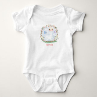 Individuell anpassbarer Baby Alpaca Baby (0-24M) B Strampler