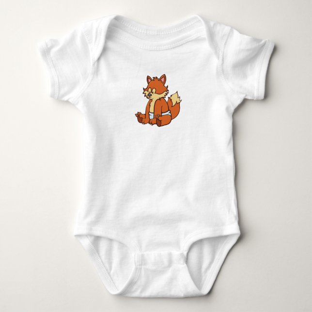 Individuell anpassbarer Baby Fox Strampler (Vorderseite)