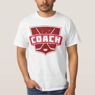 Individuell anpassbarer Back Print Hockey Coach T T-Shirt