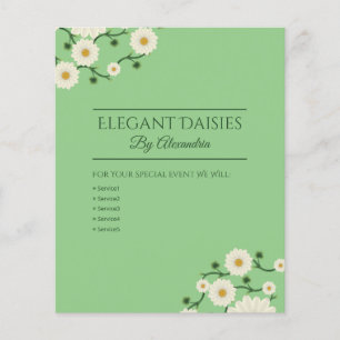Individuell anpassbarer floral daisy Event Planner Flyer