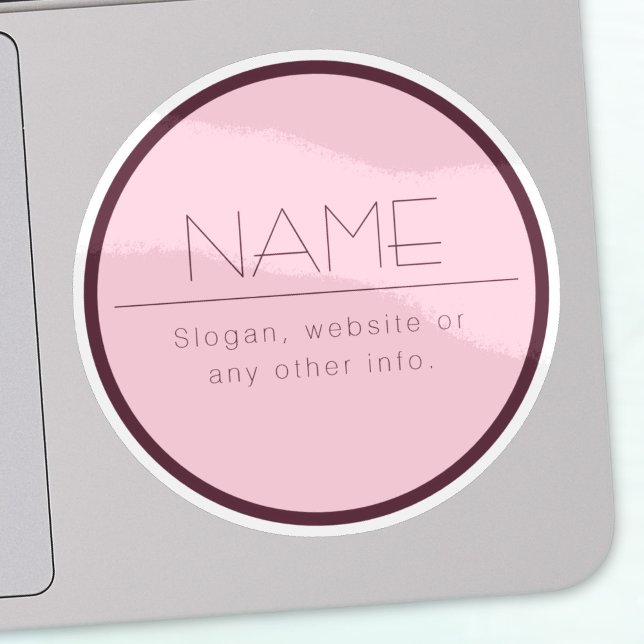 Individuell anpassbarer moderner Text mit Grenzen Aufkleber (Von Creator hochgeladen)