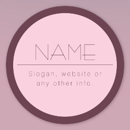 Individuell anpassbarer moderner Text mit Grenzen Etiketten