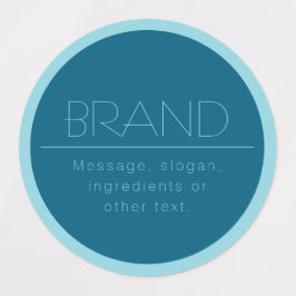 Individuell anpassbarer moderner Text | Ozean und  Etiketten