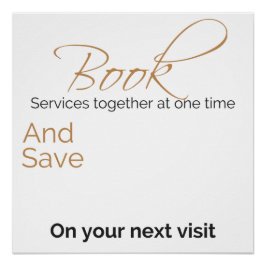 Individuell anpassbarer Rabatt für mehrere Dienste Poster