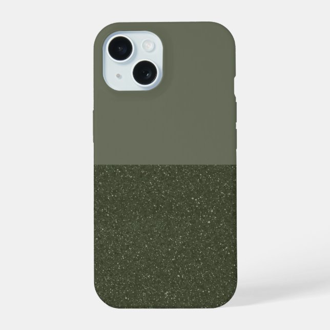 Individuell anpassbares Moss Green iPhone 15 Fall iPhone 15 Hülle (Rückseite)