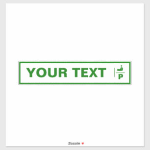 Individuell anpassbares palästinensisches Autokenn Aufkleber