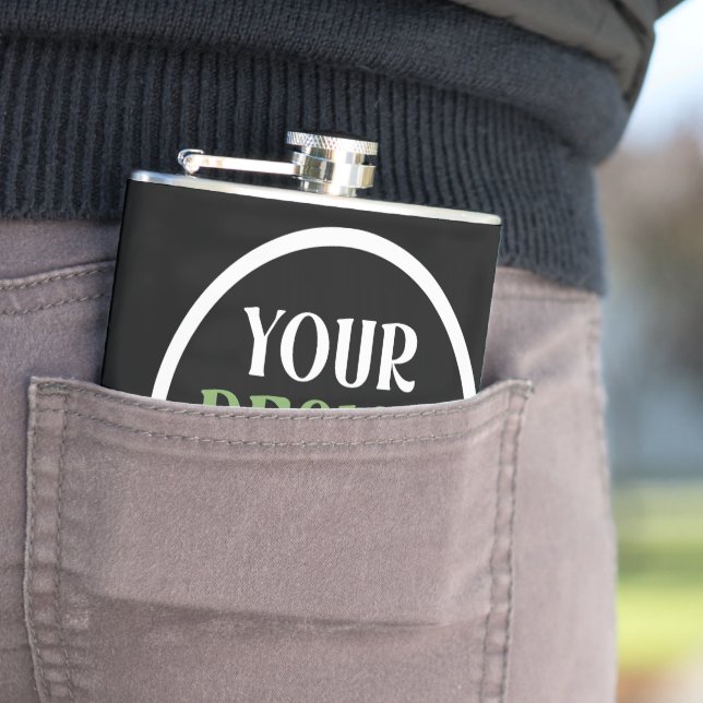 individuell, einzigartig, elegant & minimalistisch flachmann (Beispiel)