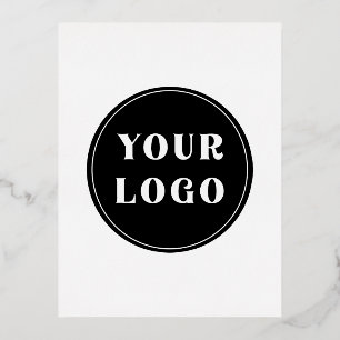 individuell, einzigartig, elegant & minimalistisch folien feiertagspostkarte