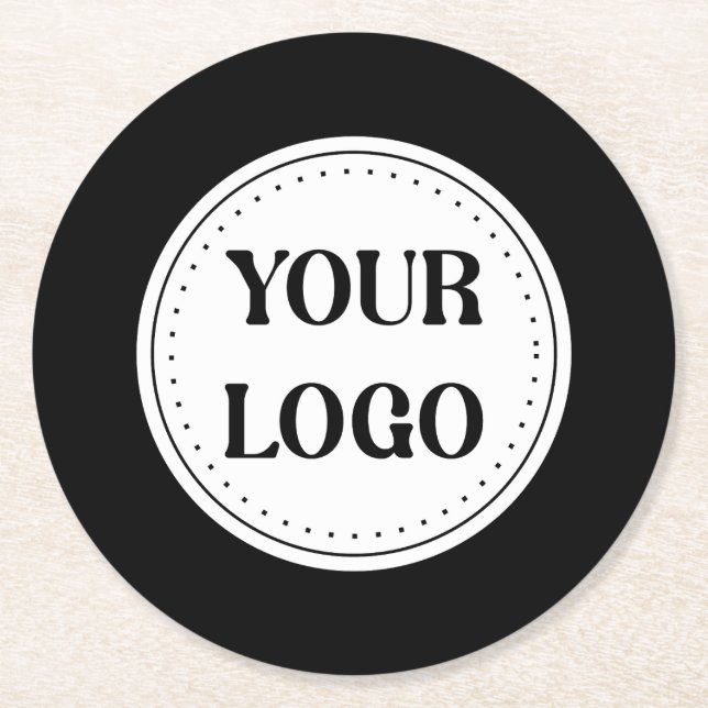 Individuell, elegant, kühl und raffiniert runder pappuntersetzer (Vorderseite)