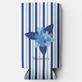 Individuell elegante Blumenstreifen monochromatisc Selters Dosenkühler