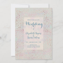 Individuell elegante, moderne Hochzeit mit Kupfer  Einladung