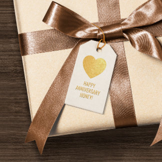 INDIVIDUELL Elegantes Frohes Valentinstag Folien-H Geschenkanhänger