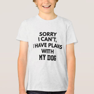 INDIVIDUELL ENTSCHULDIGE, ICH KANN NICHT, ICH HABE Tri-Blend SHIRT