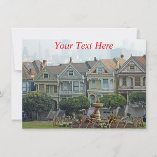 Individuell gemalte Ladys, San Francisco Karte