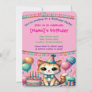 Individuell gestaltbare Einladung zum Geburtstag |