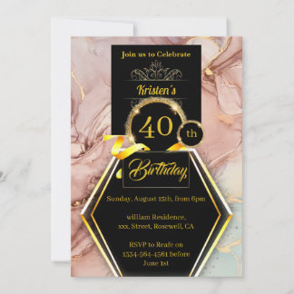 Individuell gestaltbare Einladung zum Geburtstag