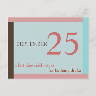 Individuell gestaltbare Einladung zum Geburtstag I