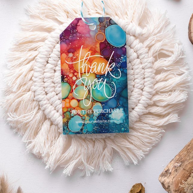 Individuell gestaltbare Geschäftsmodelle dank lebh Geschenkanhänger (Say thanks with style. Custom tags with your website! Our Brand Boost Collection has more items!)