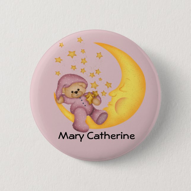 Individuell gestaltbare Kinderduschfavoriten Button (Vorderseite)