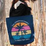 Individuell gestaltbare Strandreise Niedlicher Blu<br><div class="desc">Dieser niedliche,  tropische Palmensonnenuntergang auf der Tote-Tasche ist ideal für einen Sommerurlaub am Strand mit Freunden der Uni oder für einen unterhaltsamen Ausflug mit der Familie. Personalisieren Sie ein Set individueller Taschen für Ihre Gruppe Ausflüge an die Küste oder eine Inselfamilie Wiedersehen in Florida oder Hawaii.</div>