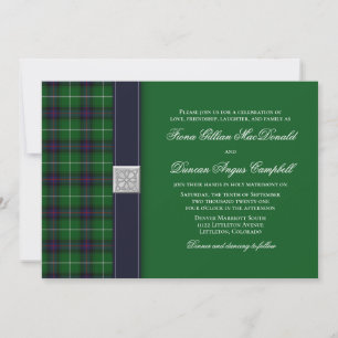 Individuell gestaltbare Tartan Celtic Wedding Einl Einladung