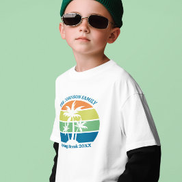 Individuell gestaltbare Tropeninsel Palmen Kids T-Shirt