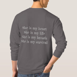 Individuell gestaltbarer Text in Liebe meine Freun T-Shirt