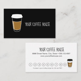 Individuell gestaltbares Café Kaffeehaus Treuekarte