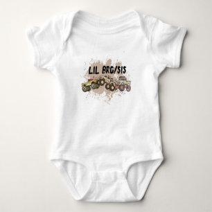 Individuell gestaltete Baby Monster Truck Geburtst Strampler