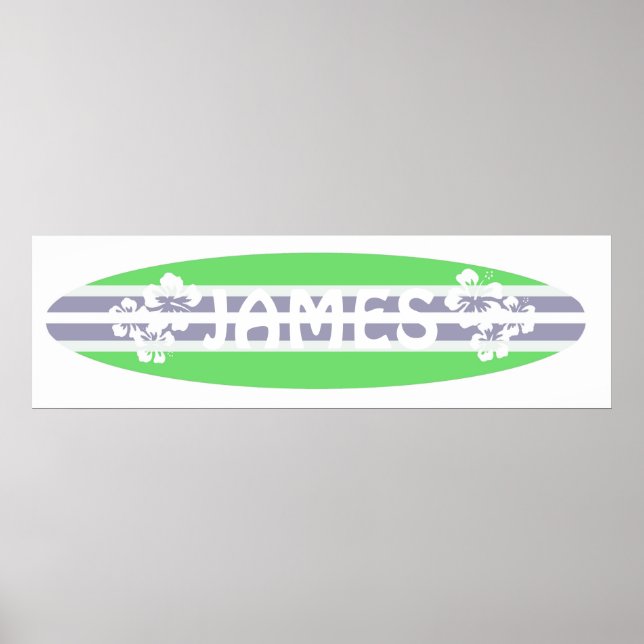 Individuell gestaltete Jungs Surfbretter Poster (Vorne)