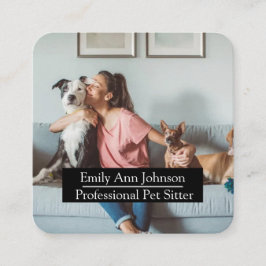 Individuell gestaltete Sitzplatzkarte Quadratische Visitenkarte