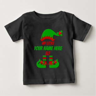 Individuell gestaltete Weihnachtself-Familie - pas Baby T-shirt