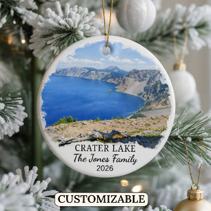Individuell gestalteter Crater-Lake-Nationalpark,  Keramik Ornament