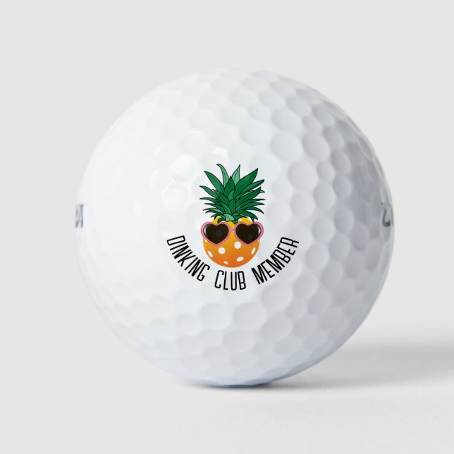 Individuell gestalteter Dinchclub, Ananas von Pick Golfball (Vorderseite)