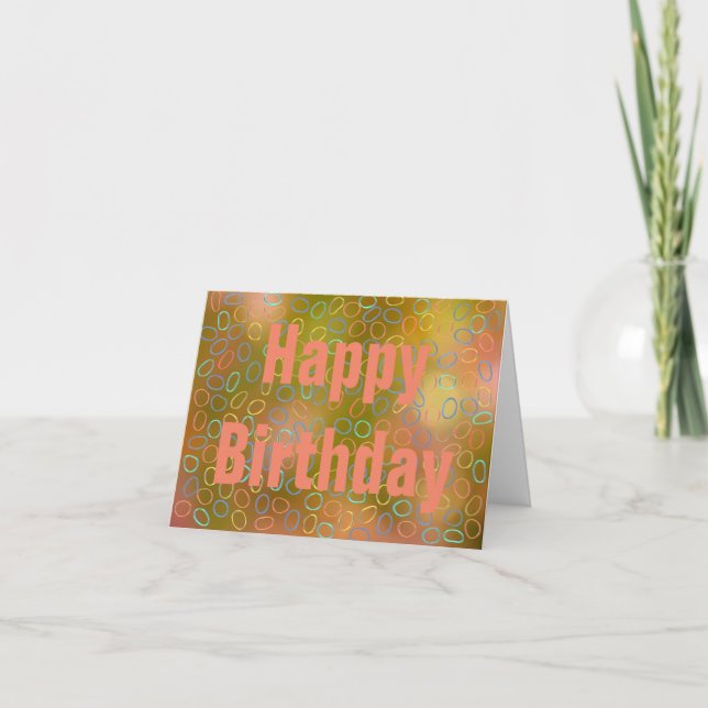 Individuell gestalteter Geburtstag Karte (Vorderseite)