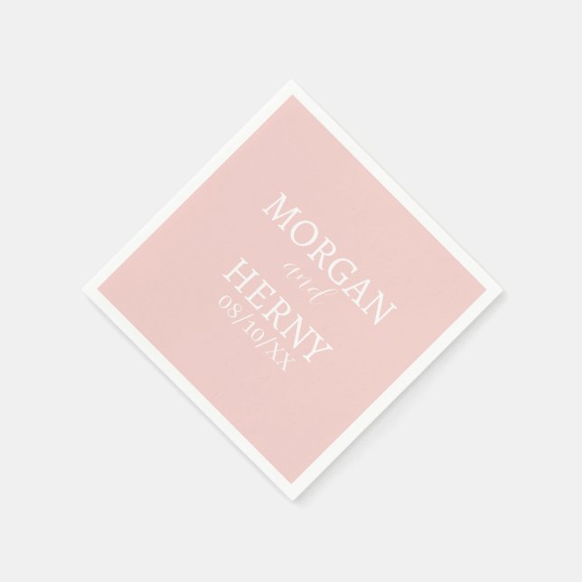 INDIVIDUELL GESTALTETER NAME MODERN STILVOLLE HOCH SERVIETTE (Ecke)