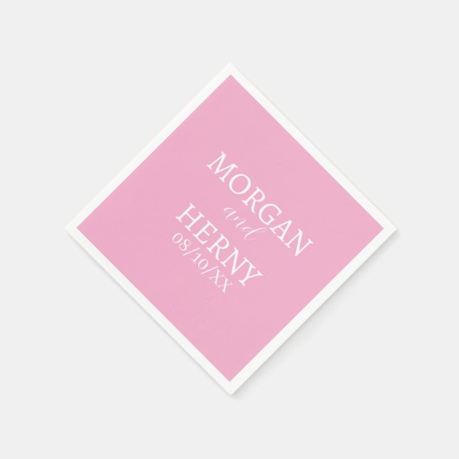 INDIVIDUELL GESTALTETER NAME STILVOLLE MODERNE HOC SERVIETTE (Ecke)