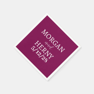 INDIVIDUELL GESTALTETER NAME STILVOLLE MODERNE HOC SERVIETTE