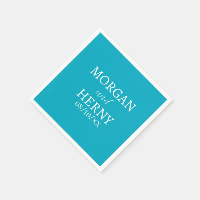INDIVIDUELL GESTALTETER NAME STYLISCHE MODERNE HOC SERVIETTE (Ecke)