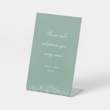 Individuell gestaltetes Badezimmer Schild in Sage 