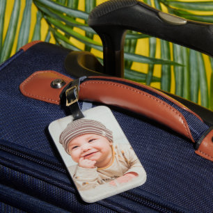 INDIVIDUELL GESTALTETES GEPÄCKSCHILD MIT FOTO GEPÄCKANHÄNGER