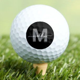 Individuell gestaltetes Monogramm mit eigenem Name Golfball